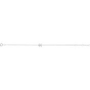 14K White .05 CTW Natural Diamond Initial K 6-7" Bracelet