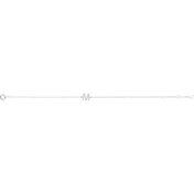 14K White .07 CTW Natural Diamond Initial M 6-7" Bracelet