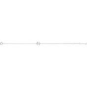 14K White .06 CTW Natural Diamond Initial N 6-7" Bracelet