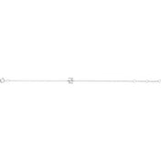 14K White .06 CTW Natural Diamond Initial Z 6-7" Bracelet