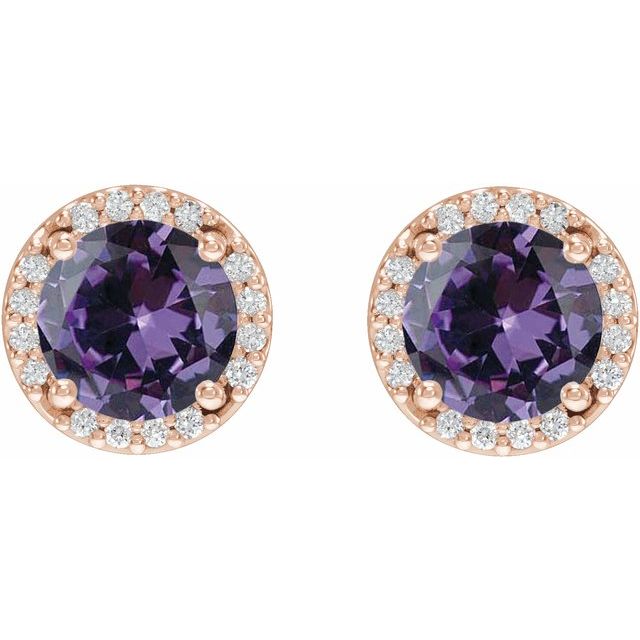 10 CTW Natural Diamond Halo-Style Earrings