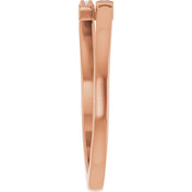 14K Rose .07 CTW Natural Diamond Stackable Ring