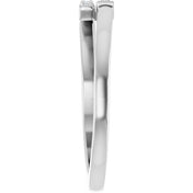 14K White .07 CTW Natural Diamond Stackable Ring