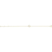 14K Yellow .05 CTW Natural Diamond Initial G 6-7" Bracelet