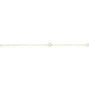 14K Yellow .05 CTW Natural Diamond Initial G 6-7" Bracelet