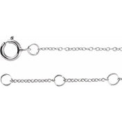 14K White .05 CTW Natural Diamond Initial I 6-7" Bracelet