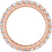 14K Rose 1 1/2 CTW Diamond Eternity Band Size 7