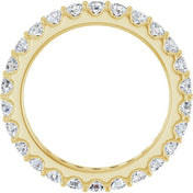 14K Yellow 1 1/2 CTW Diamond Eternity Band Size 7