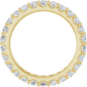 14K Yellow 1 1/2 CTW Diamond Eternity Band Size 7