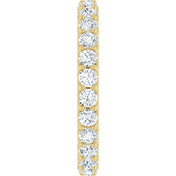 14K Yellow 1 1/2 CTW Diamond Eternity Band Size 7