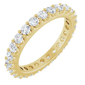 14K Yellow 1 1/2 CTW Diamond Eternity Band Size 7