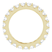 14K Yellow 1 3/8 CTW Diamond Eternity Band Size 4