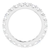 Platinum 1 3/8 CTW Diamond Eternity Band Size 4