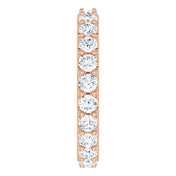 14K Rose 1 3/8 CTW Diamond Eternity Band Size 4
