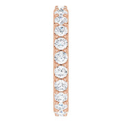 14K Rose 1 3/8 CTW Diamond Eternity Band Size 4
