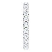 Platinum 1 3/8 CTW Diamond Eternity Band Size 4.5