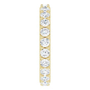 14K Yellow 1 3/8 CTW Diamond Eternity Band Size 4.5