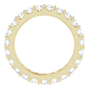 14K Yellow 1 3/8 CTW Diamond Eternity Band Size 4.5