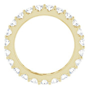 14K Yellow 1 3/8 CTW Diamond Eternity Band Size 4.5