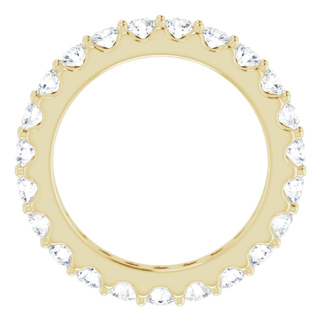 14K Yellow 1 3/8 CTW Diamond Eternity Band Size 4.5