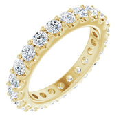 14K Yellow 1 3/8 CTW Diamond Eternity Band Size 4.5