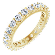 14K Yellow 1 3/8 CTW Diamond Eternity Band Size 4.5