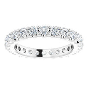 Platinum 1 3/8 CTW Diamond Eternity Band Size 5