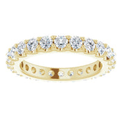 14K Yellow 1 3/8 CTW Diamond Eternity Band Size 5