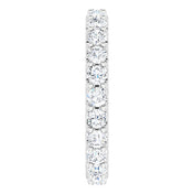 Platinum 1 3/8 CTW Diamond Eternity Band Size 5
