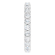 Platinum 1 3/8 CTW Diamond Eternity Band Size 5