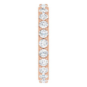 14K Rose 1 3/8 CTW Diamond Eternity Band Size 5