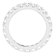 Platinum 1 3/8 CTW Diamond Eternity Band Size 5
