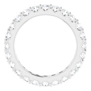 Platinum 1 3/8 CTW Diamond Eternity Band Size 5