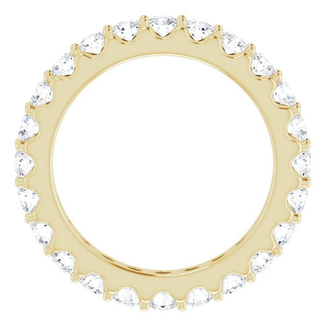 14K Yellow 1 3/8 CTW Diamond Eternity Band Size 5