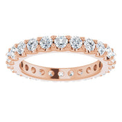 14K Rose 1 3/8 CTW Diamond Eternity Band Size 5.5