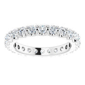 Platinum 1 3/8 CTW Diamond Eternity Band Size 5.5