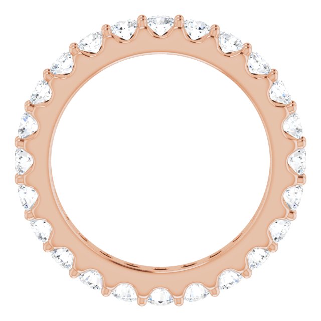 14K Rose 1 3/8 CTW Diamond Eternity Band Size 5.5