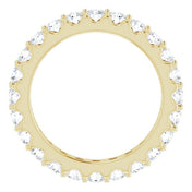 14K Yellow 1 3/8 CTW Diamond Eternity Band Size 5.5