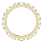 14K Yellow 1 3/8 CTW Diamond Eternity Band Size 5.5