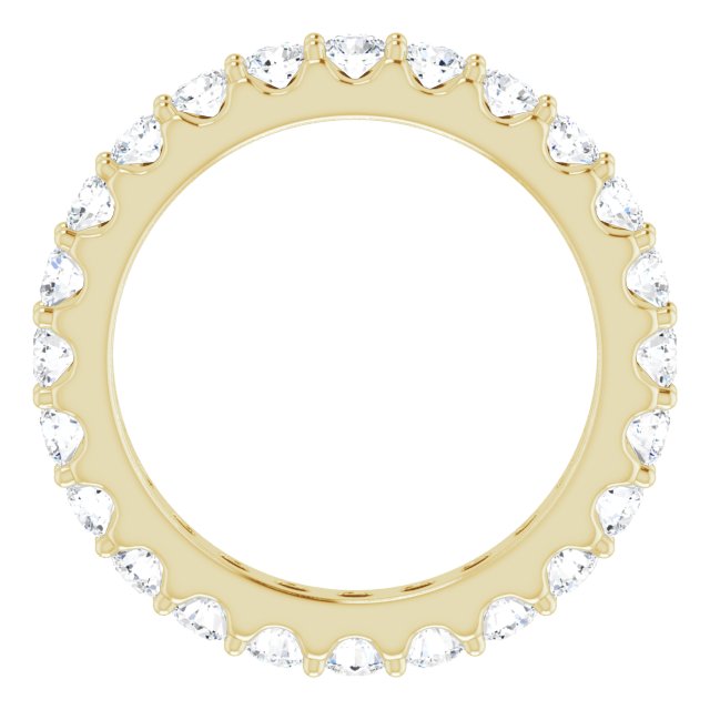 14K Yellow 1 3/8 CTW Diamond Eternity Band Size 5.5