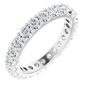 Platinum 1 3/8 CTW Diamond Eternity Band Size 5.5