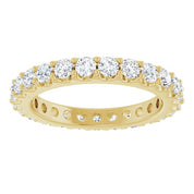 14K Yellow 1 1/2 CTW Diamond Eternity Band Size 6