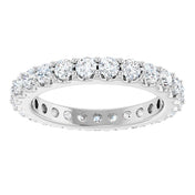 Platinum 1 1/2 CTW Diamond Eternity Band Size 6
