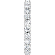 Platinum 1 1/2 CTW Diamond Eternity Band Size 6