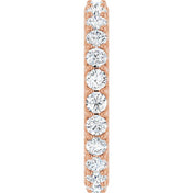 14K Rose 1 1/2 CTW Diamond Eternity Band Size 6