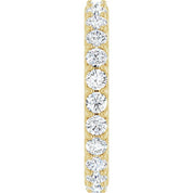 14K Yellow 1 1/2 CTW Diamond Eternity Band Size 6