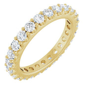 14K Yellow 1 1/2 CTW Diamond Eternity Band Size 6