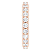 14K Rose 1 3/8 CTW Diamond Eternity Band Size 5.5