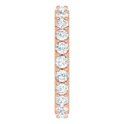 14K Rose 1 3/8 CTW Diamond Eternity Band Size 5.5