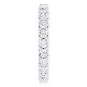 Platinum 1 3/8 CTW Diamond Eternity Band Size 5.5